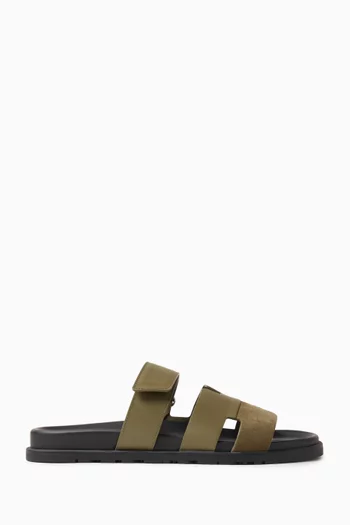 Unused Chypre Sandals in Calfskin & Suede Leather, EU 43