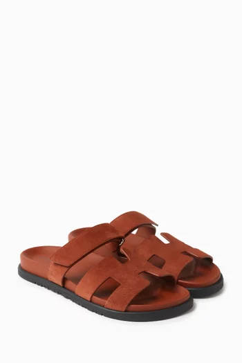 Unused Chypre Sandals in Suede Leather, EU 40