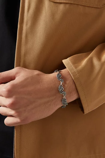 Roses Bracelet in Sterling Silver