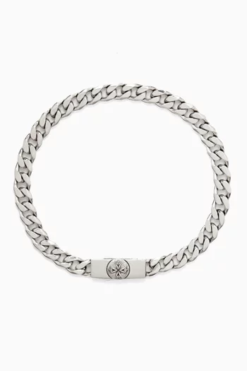 Tiny Edge Chain Bracelet in Sterling Silver