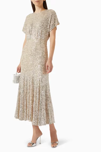 Erin Sequin Midi Dress