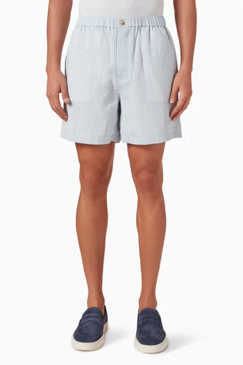 Striped Shorts in Nylon-blend