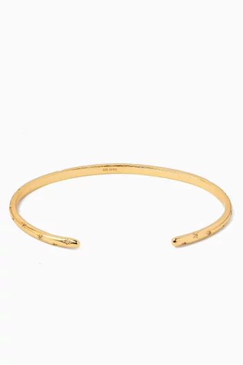Cosmic Crystal Bangle in 18kt Gold-plated Silver