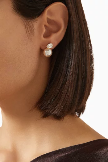 Vienna Stud Earrings in 14kt Gold Vermeil