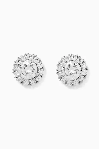 Grace Stud Earrings in Sterling Silver