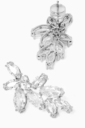 Petite Fallen Leaf Earrings in Sterling Silver