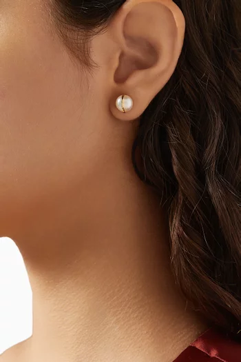 Essential Stud Earrings in 18kt Vermeil