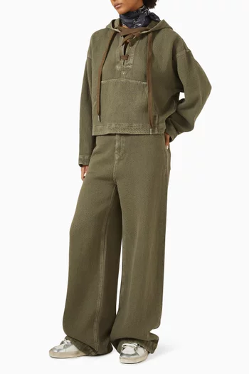 بنطال جينز أورتنسيا بقصة بويفريند دينم