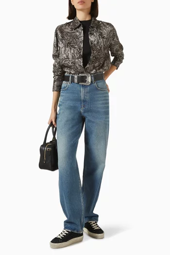 قميص بنقشة زهور فيسكوز