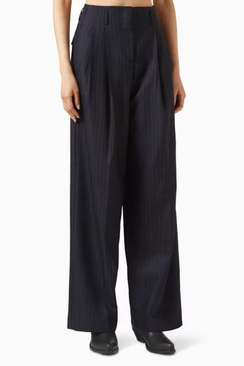 بنطال فلافيا بنقشة مخططة