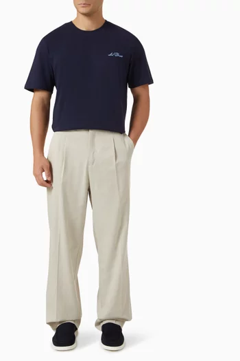 Randall Pleated Pants in Twill