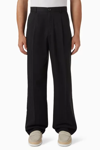 Randall Pleated Pants in Twill