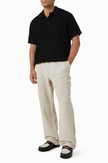 Houston Stripe Pants in Cotton-blend