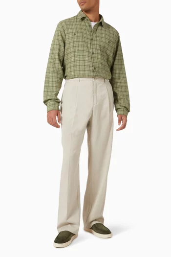 John Check Shirt in Cotton