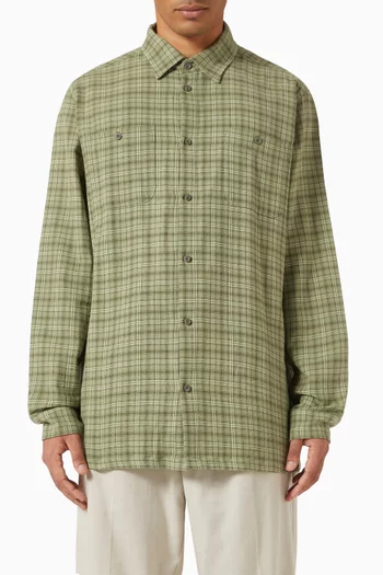 John Check Shirt in Cotton