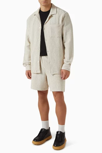 Isaac Structured Overshirt in Cotton