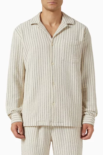 Isaac Structured Overshirt in Cotton