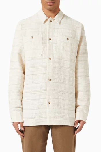Jonas Structured Overshirt in Cotton Blend