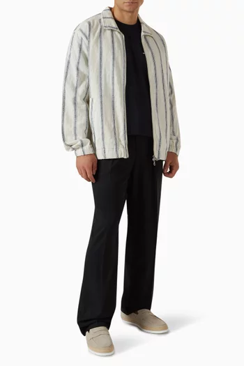 Stanley Check Dobby Track Top in Cotton