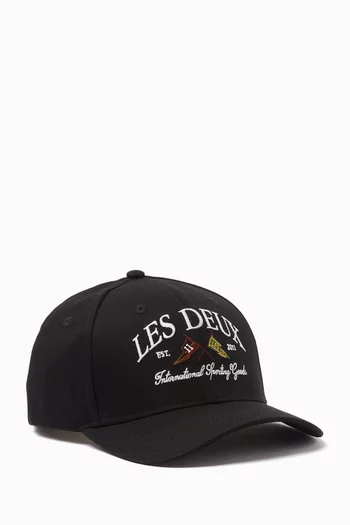 Ivy League Baseball Cap in Brushed Cotton