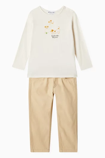 Tahsin Long-sleeve T-shirt in Cotton