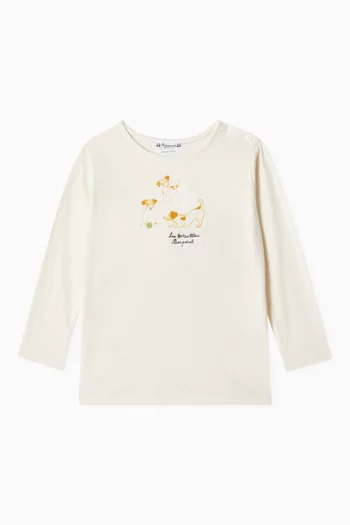 Tahsin Long-sleeve T-shirt in Cotton