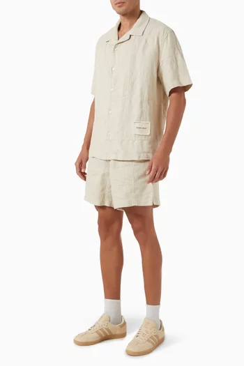 Repair Short-sleeved Shirt in Linen