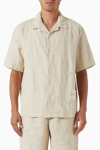 Repair Short-sleeved Shirt in Linen