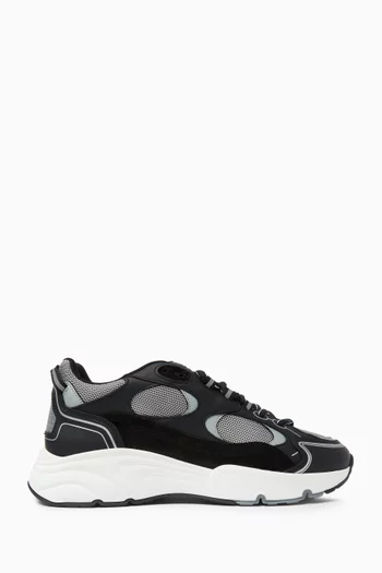 Pulse Sneakers in Leather & Nylon