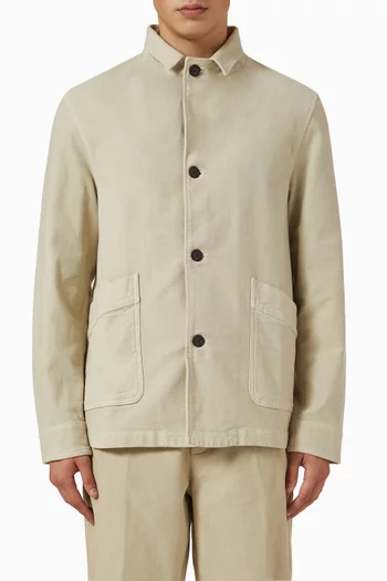 Elio Jacket in Moleskin Cotton