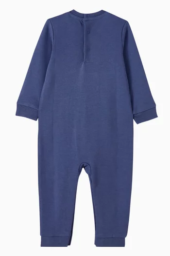 Varsity Logo Romper in Cotton