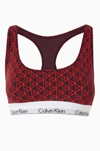 Icon Logo Bralette in Cotton-modal