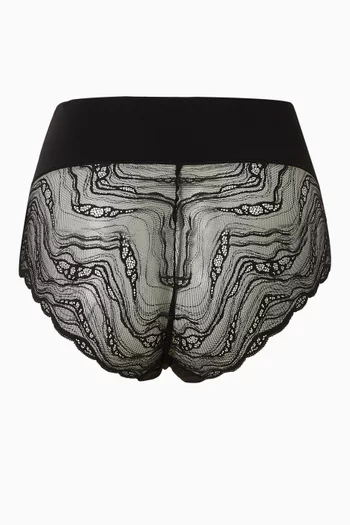 Sensual Lace High-waisted Briefs