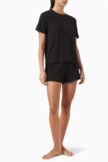 Logo Lounge Shorts in Cotton Jersey