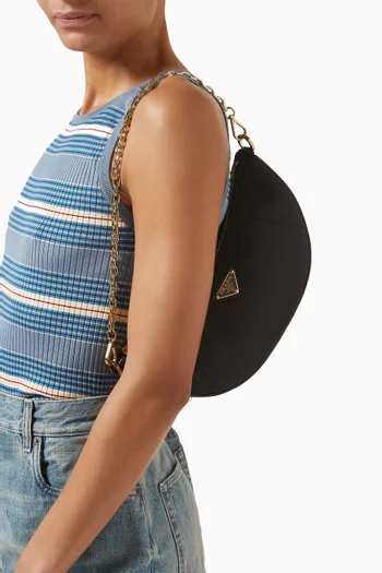 Demi-lune Shoulder Bag in Re-Nylon
