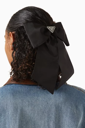 Bow Hairclip in Re-Nylon