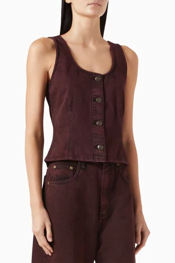 Poppy Top in Denim