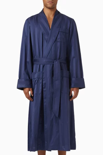 Lingfield Robe in Cotton-satin
