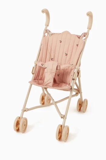 Cherry-print Doll Stroller