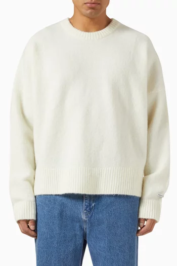 Crewneck Sweater in Mohair Knit