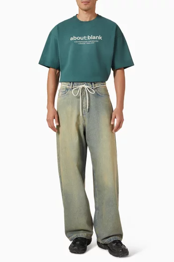 Wide Leg Jeans in Denim