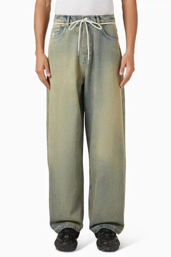 Wide Leg Jeans in Denim
