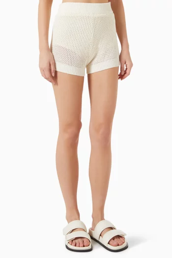 Kristen Crochet Shorts in Cotton