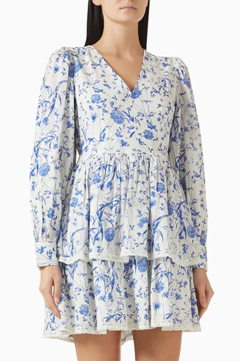 Yaselin Floral-print Mini Dress