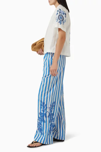 Yassira Embroidered Shirt in Organic Cotton