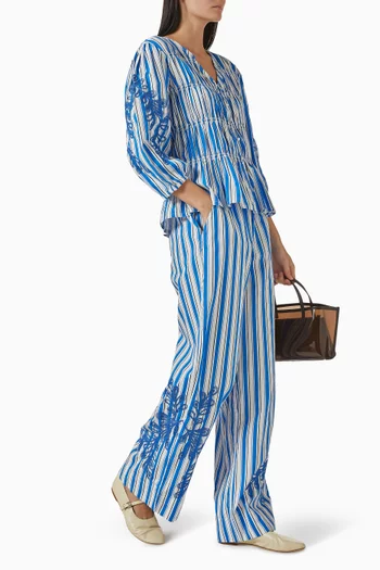Yastimo Striped Pants in Organic-cotton