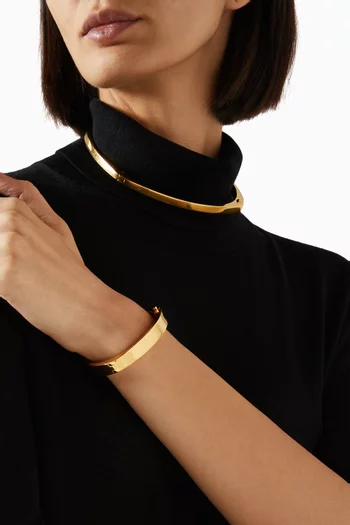 Signature Bracelet in 18kt Gold-plated Brass