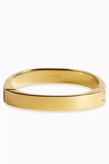 Signature Bracelet in 18kt Gold-plated Brass