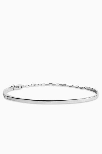 Diamond Chain Bracelet in 18kt White Gold