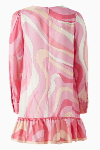 Abstract-printed Dress